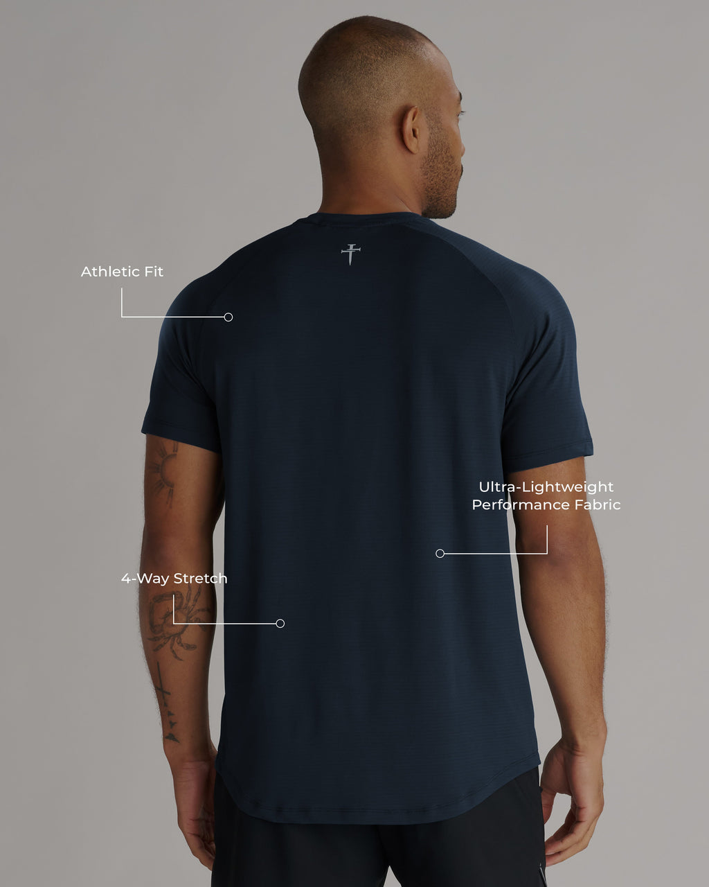 Aion-Lite™ Tee "Three Nails" - Midnight Navy